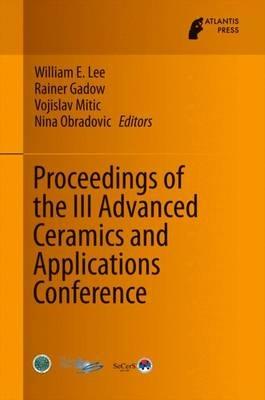 Proceedings of the III Advanced Ceramics and Applications Conference - cover