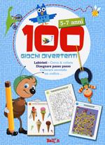 100 giochi divertenti. 5-7 anni. Labirinti, Cerca & colora, Disegnare passo passo, Colorare secondo un codice.... Ediz. illustrata