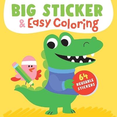 Big Sticker & Easy Coloring (Crocodile): 64 Reusable Stickers - Yoyo Books - cover