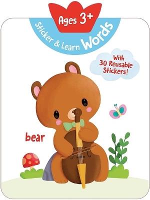 Sticker & Learn Words (Ages 3+): With 30 Reusable Stickers - Yoyo Books - cover