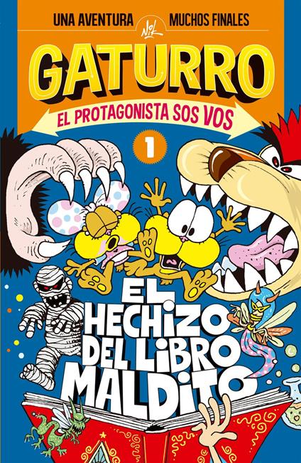 El hechizo del libro maldito (Gaturro. El protagonista sos vos 1) - Nik - ebook