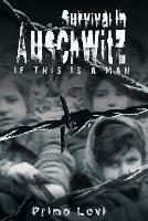 Survival in Auschwitz - Primo Levi - cover