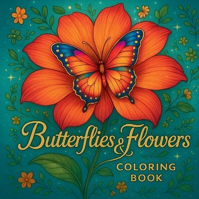 Butterflies and Flowers - Coloring Book - Chris Martin - cover