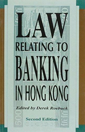 Law Relating to Banking in Hong Kong - cover