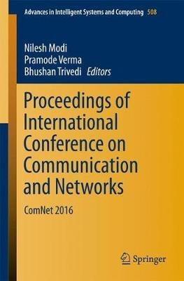 Proceedings of International Conference on Communication and Networks: ComNet 2016 - cover
