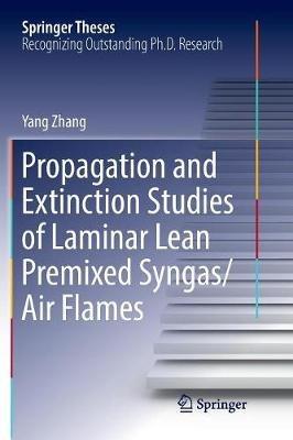 Propagation and Extinction Studies of Laminar Lean Premixed Syngas/Air Flames - Yang Zhang - cover