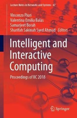 Intelligent and Interactive Computing: Proceedings of IIC 2018 - cover