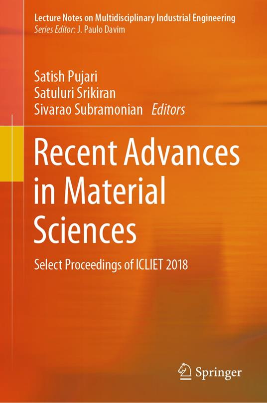 Recent Advances in Material Sciences