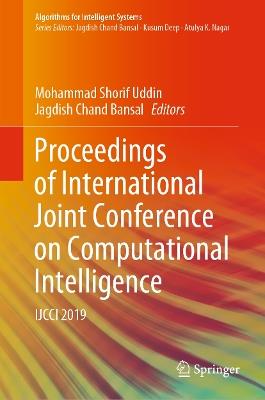 Proceedings of International Joint Conference on Computational Intelligence: IJCCI 2019 - cover