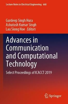 Advances in Communication and Computational Technology: Select Proceedings of ICACCT 2019 - cover