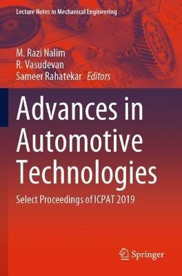 Advances in Automotive Technologies: Select Proceedings of ICPAT 2019 - cover