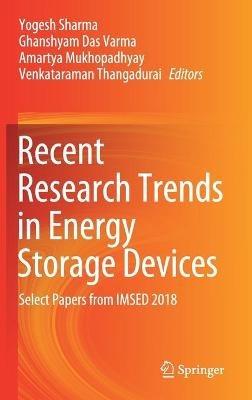 Recent Research Trends in Energy Storage Devices: Select Papers from IMSED 2018 - cover