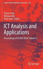 ICT Analysis and Applications: Proceedings of ICT4SD 2020, Volume 2