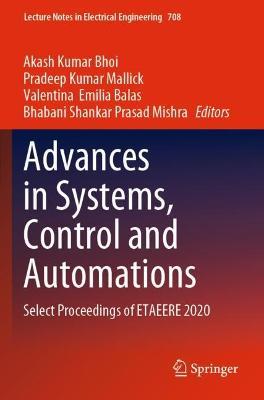 Advances in Systems, Control and Automations: Select Proceedings of ETAEERE 2020 - cover