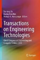Transactions on Engineering Technologies: World Congress on Engineering and Computer Science 2019