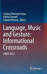 Language, Music and Gesture: Informational Crossroads: LMGIC 2021