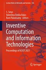 Inventive Computation and Information Technologies