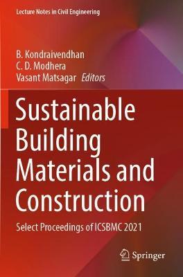 Sustainable Building Materials and Construction: Select Proceedings of ICSBMC 2021 - cover