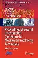 Proceedings of Second International Conference in Mechanical and Energy Technology: ICMET 2021, India - cover