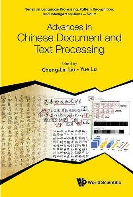 Advances In Chinese Document And Text Processing - cover