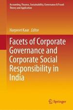 Facets of Corporate Governance and Corporate Social Responsibility in India