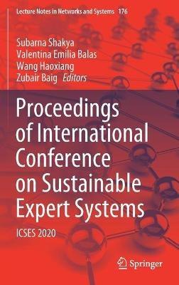 Proceedings of International Conference on Sustainable Expert Systems: ICSES 2020 - cover