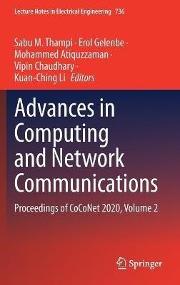 Advances in Computing and Network Communications: Proceedings of CoCoNet 2020, Volume 2 - cover