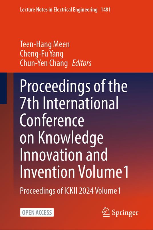 Proceedings of the 7th International Conference on Knowledge Innovation and Invention, Volume 1