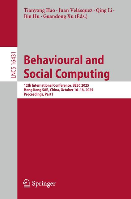 Behavioural and Social Computing