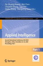 Applied Intelligence: Second International Conference, ICAI 2024, Zhengzhou, China, November 22–25, 2024, Proceedings, Part I