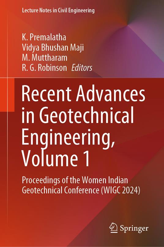 Recent Advances in Geotechnical Engineering, Volume 1