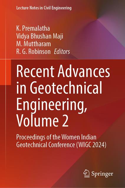 Recent Advances in Geotechnical Engineering, Volume 2