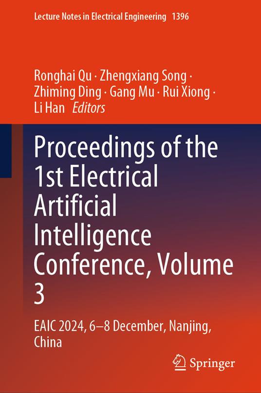 Proceedings of the 1st Electrical Artificial Intelligence Conference, Volume 3