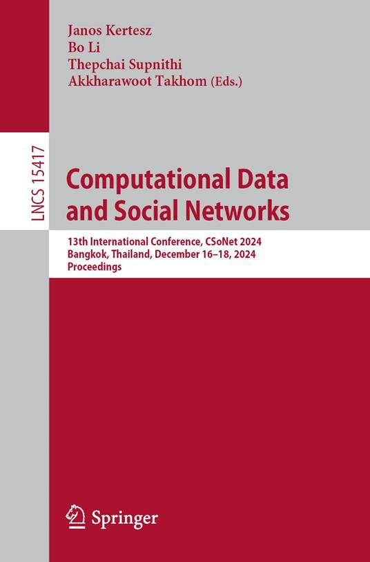 Computational Data and Social Networks