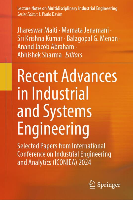 Recent Advances in Industrial and Systems Engineering
