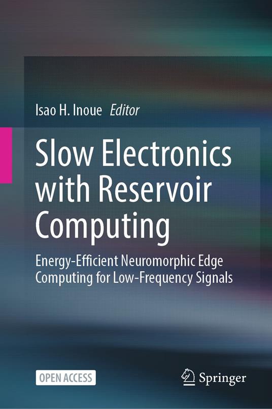 Slow Electronics with Reservoir Computing