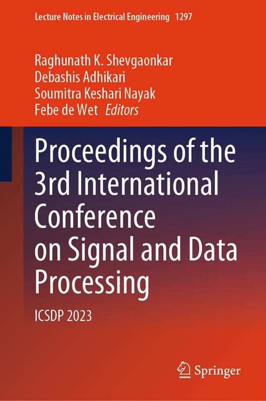Proceedings of the 3rd International Conference on Signal and Data Processing