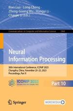 Neural Information Processing: 30th International Conference, ICONIP 2023, Changsha, China, November 20–23, 2023, Proceedings, Part X