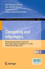 Computing and Informatics: 9th International Conference, ICOCI 2023, Kuala Lumpur, Malaysia, September 13–14, 2023, Revised Selected Papers, Part II