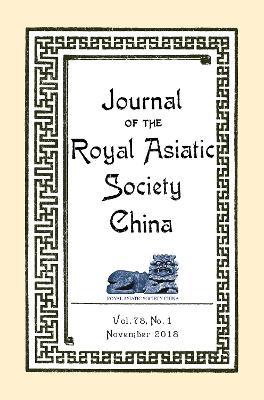 Journal of the Royal Asiatic Society China November 2018 - cover