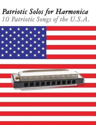 Patriotic Solos for Harmonica: 10 Patriotic Songs of the U.S.A. - Uncle Sam - cover