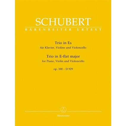  Trio in E-flat major op. 100 D 929 Franz Schubert Violino violoncello pianoforte -  Franz Schuber - copertina