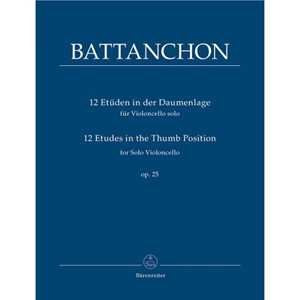 12 Etudes Op.25 - 12 Studi - Battanchon - Violoncello