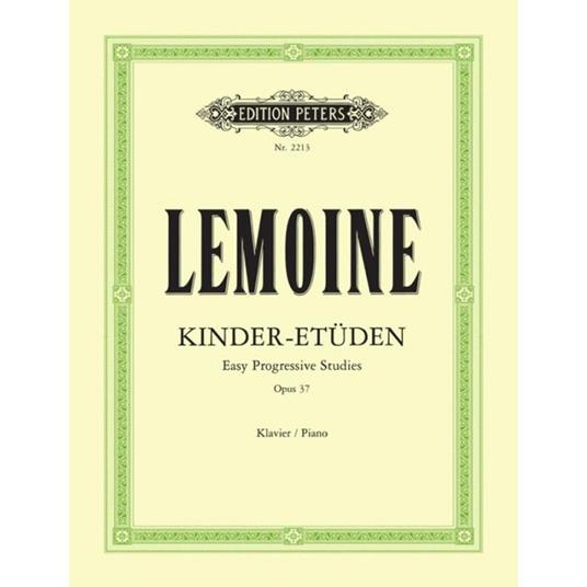  Kinderetuden Op.37 - Lemoine - Pianoforte - copertina