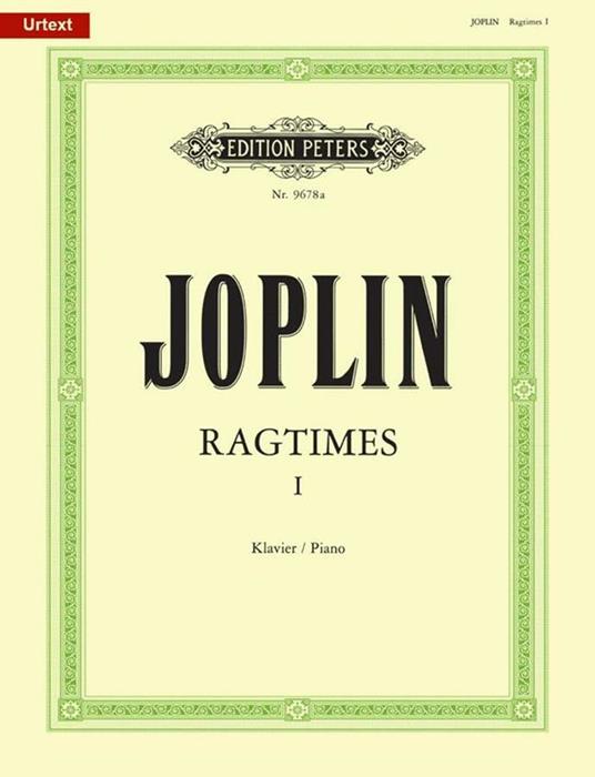  Ragtimes 1. spartiti per pianoforte -  Scott Joplin - copertina
