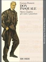  Don Pasquale. Testo Cantato in Italiano. voce e rid piano