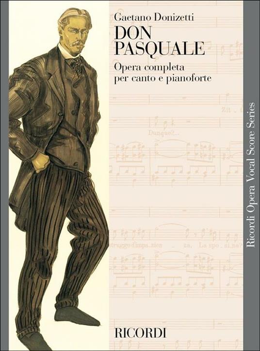  Don Pasquale. Testo Cantato in Italiano. voce e rid piano -  Gaetano Donizetti - copertina