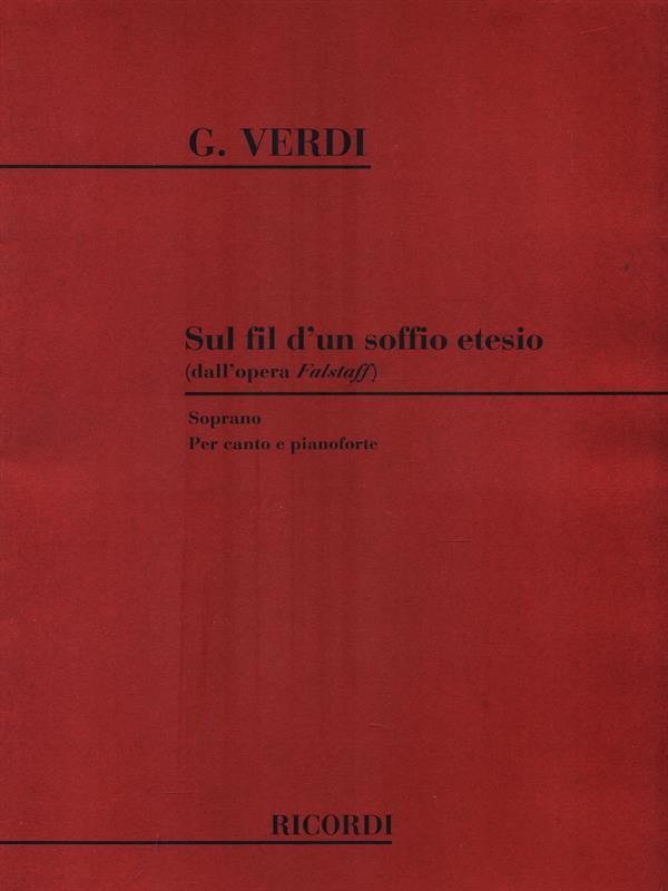  Falstaff: Sul Fil D'Un Soffio Etesio - Giuseppe Verdi - Vocal and Piano