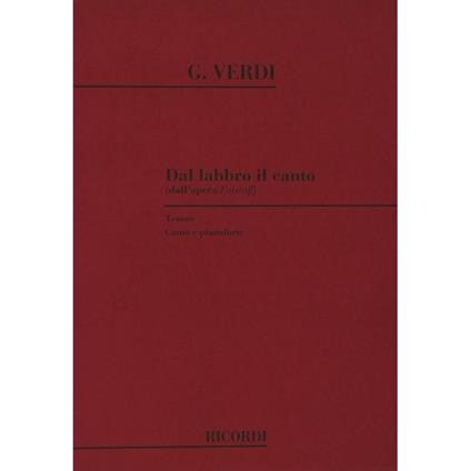  Falstaff: Dal Labbro Il Canto - Giuseppe Verdi - Vocal and Piano -  Giuseppe Verdi - copertina