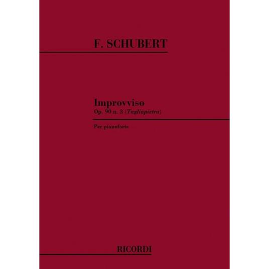  Improvvisi Op. 90 D. 899: N. 3 - Franz Schubert - Pianoforte -  Franz Schubert - copertina